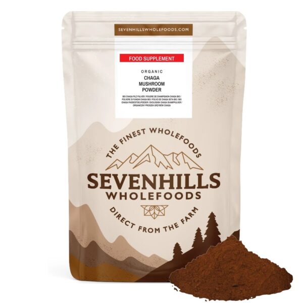 Buy Organic Chaga Mushroom Powder Sevenhills Wholefoods Online